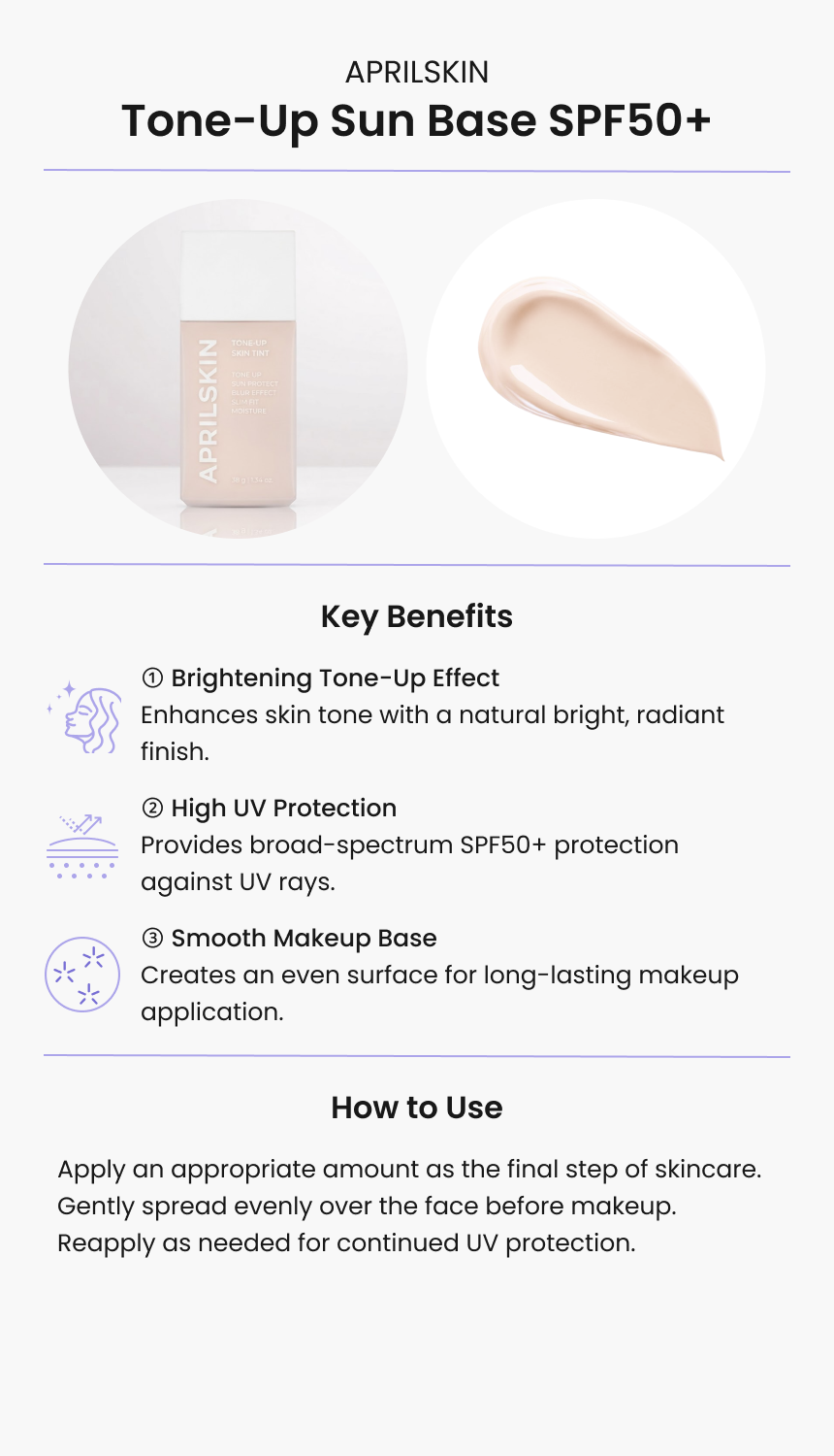 APRILSKIN トーンアップサンベース SPF50+