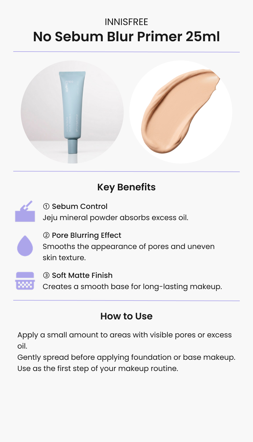 innisfree No Sebum Blur Primer 25ml