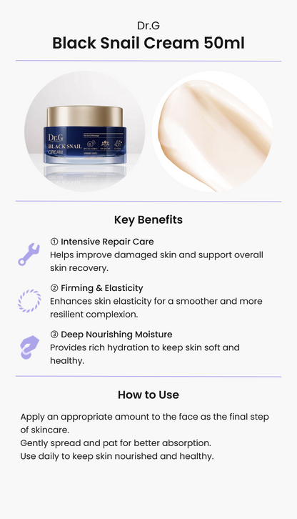 Dr.G Black Snail Cream 50ml