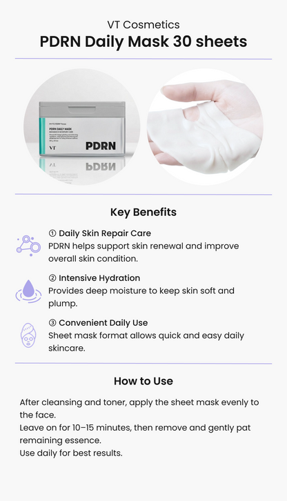VT Cosmetics PDRN Daily Mask