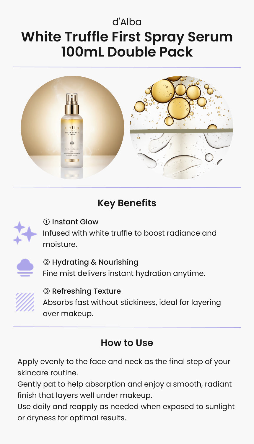 d'Alba White Truffle First Spray Serum 100mL